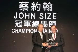HK 2017 Champion Trainer John Size John Size