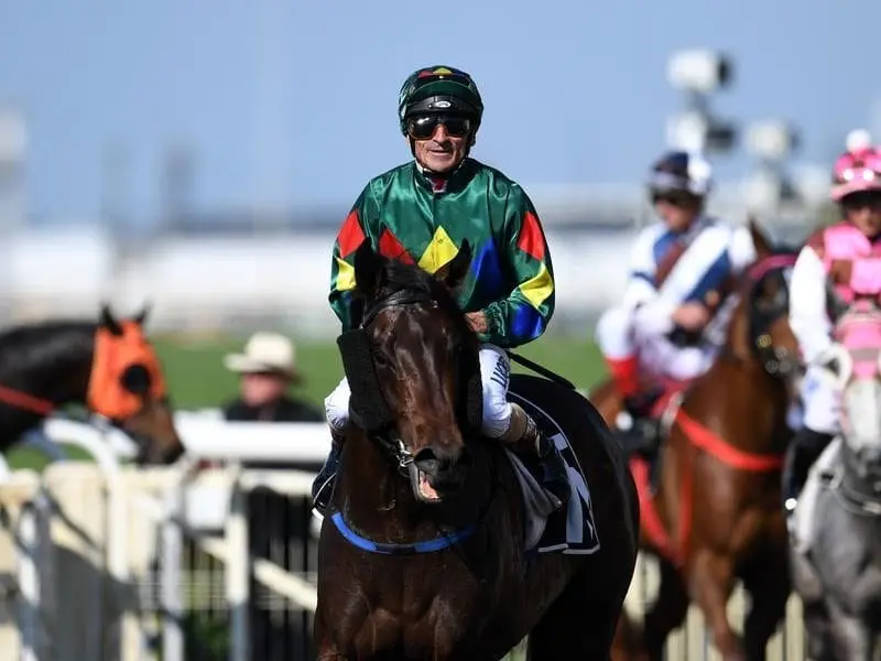 Promising colt Rancho Montoya is on course to have his first interstate trip to the Melbourne spring Jockey Robbie Fradd