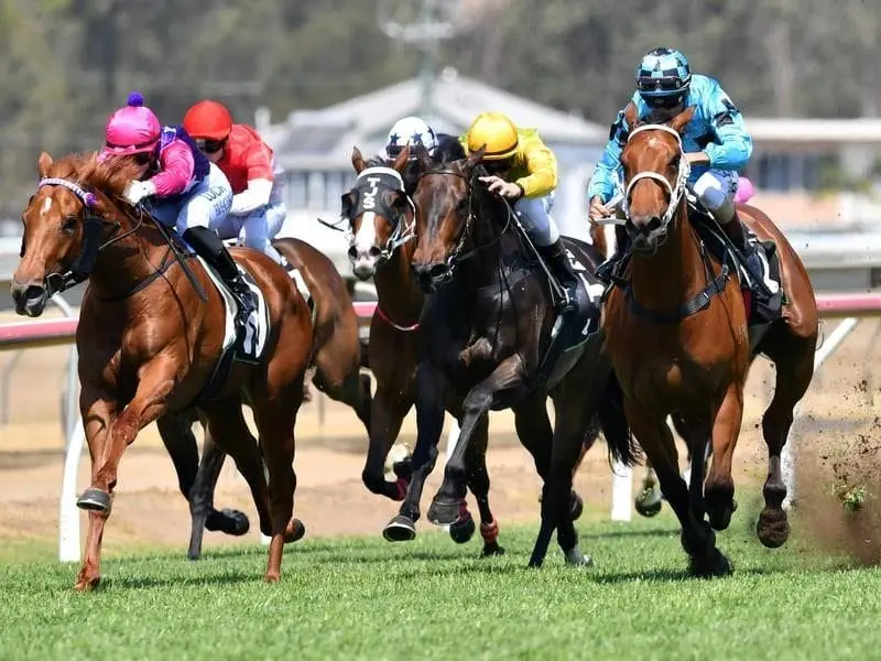 Colosimo (right) has found her best form to win at Ipswich. Colosimo