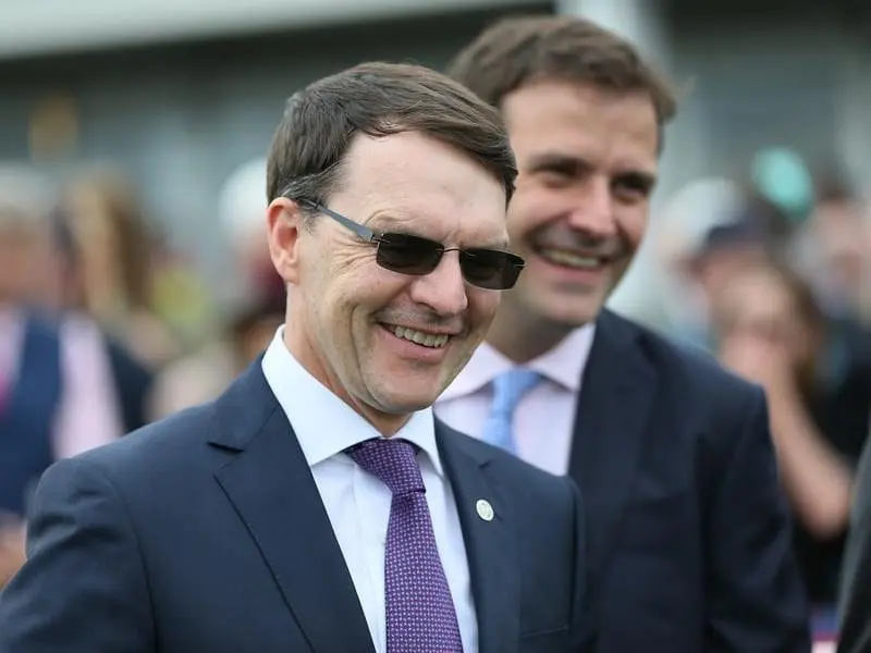 Aidan O'Brien trains Caulfield Cup favourite Johannes Vermeer who will go forward in the G1 race. aidan o'brien