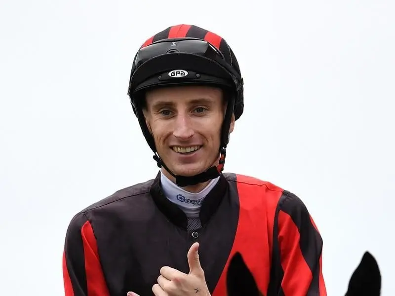 Luke Dittman rides talented colt Rains Aplenty for trainer John Zielke at Doomben. luke dittman