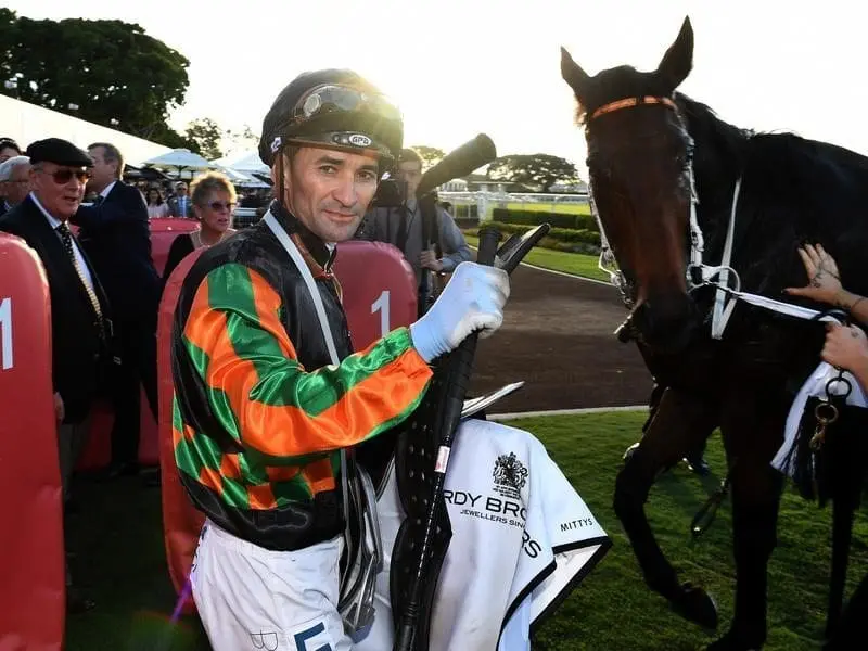 Corey Brown and Doomben Cup winner Sense Of Occasion will combine in the Group One Kennedy Mile. sense of occasion