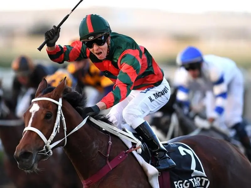 Egg Tart has recovered from an eye problem and is favourite for the Toorak Handicap. Eg Tart