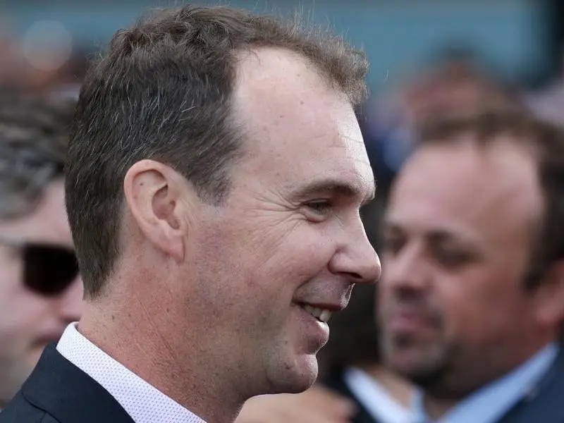 Aaron Purcell will have two runners, Merchant Navy and Jukebox, in the Coolmore Stud Stakes. purcell