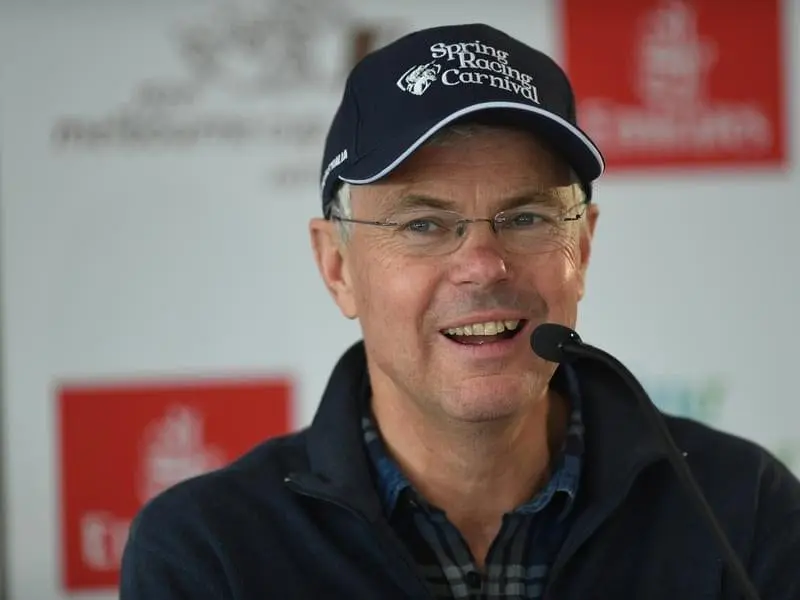 English trainer Hughie Morrison is talking up the chances of Marmelo in the Melbourne Cup. morrison
