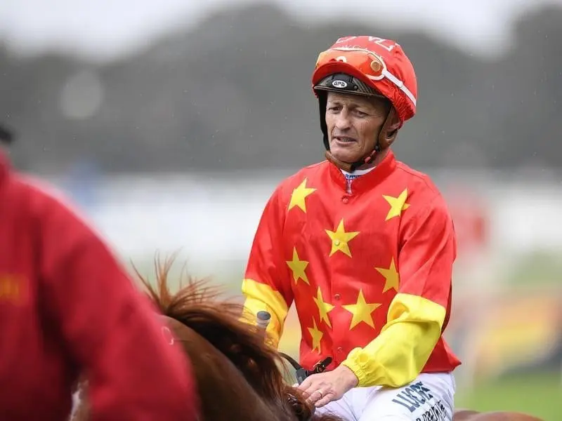 Jockey Damian Browne will ride promising galloper Crack Me Up at Doomben. Jockey Damian Browne