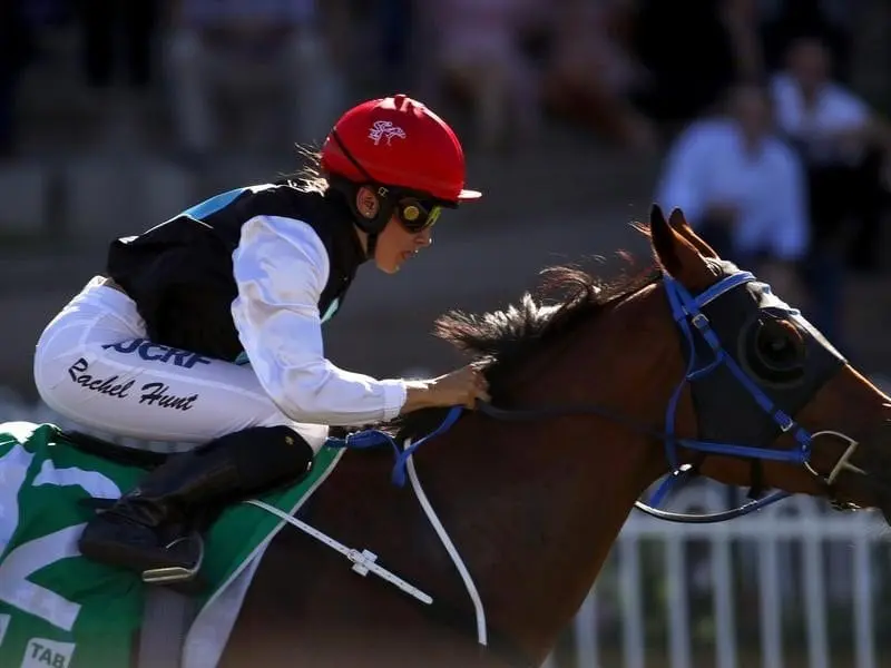 Apprentice jockey Rachel Hunt has ended Bon Amis' winning streak on Don't Tease Me at Rosehill. Rachel Hunt rides Don't Tease Me to win race 8.