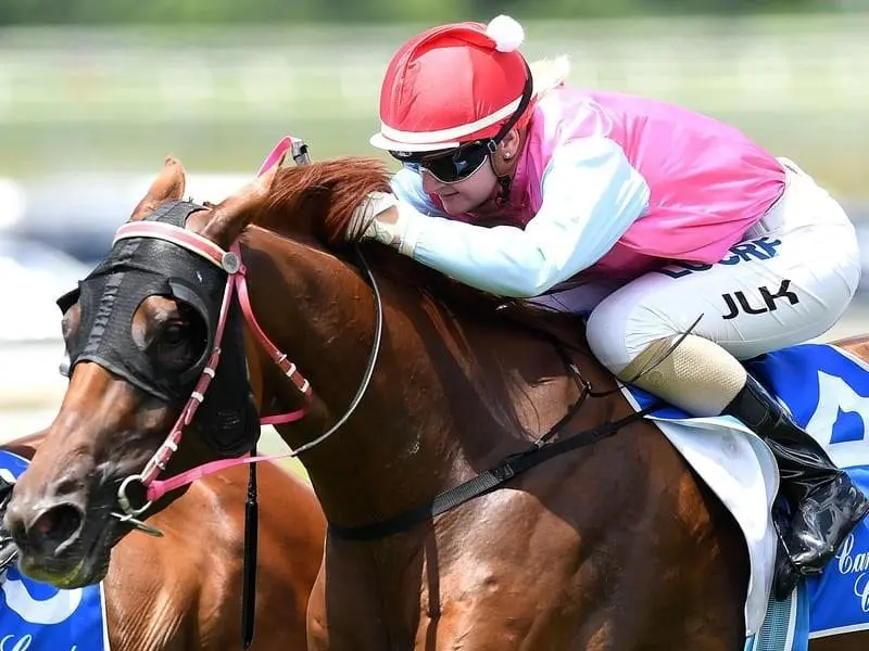 Aqua Vite is relishing a second chance on the racetrack, winning at Doomben for jockey Jamie Kah. Aqua Vite wins at Doomben.