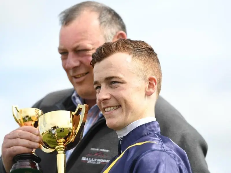 Trainer Mike Moroney and jockey Patrick Moloney have combined for two wins in New Zealand. moloney