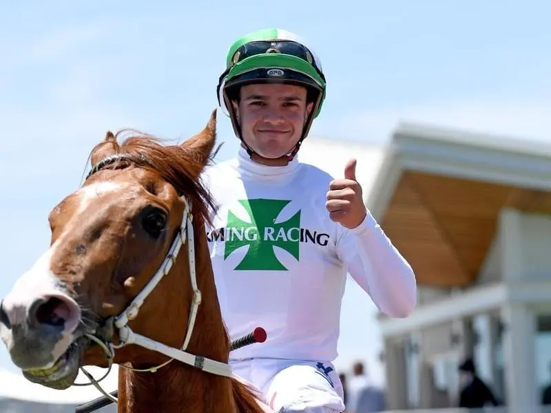 Apprentice jockey Chris Caserta.