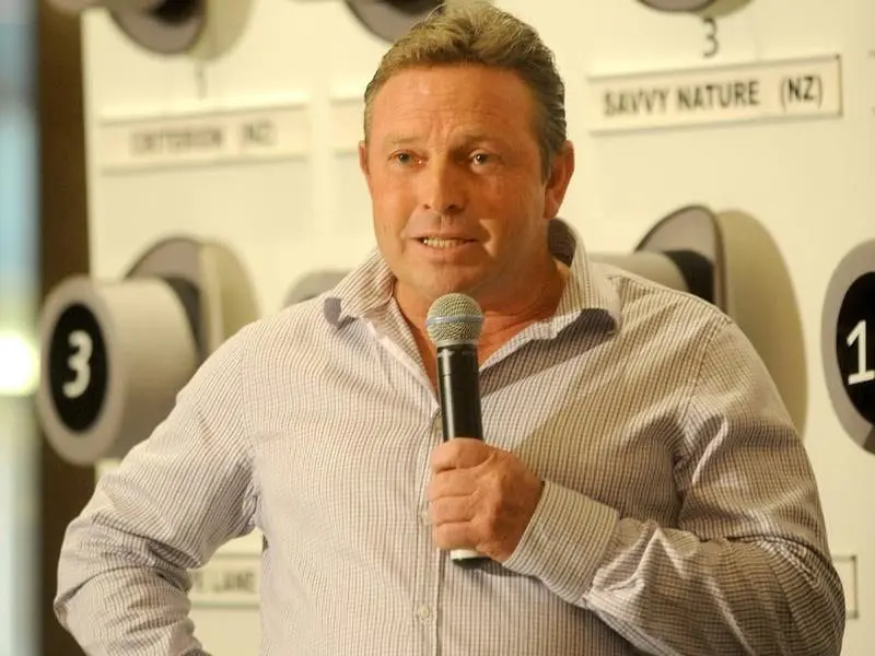 Trainer Robbie Laing will saddle up imported stayer Darabad in the $250,000 Pakenham Cup. Robbie Laing trains Darabad.