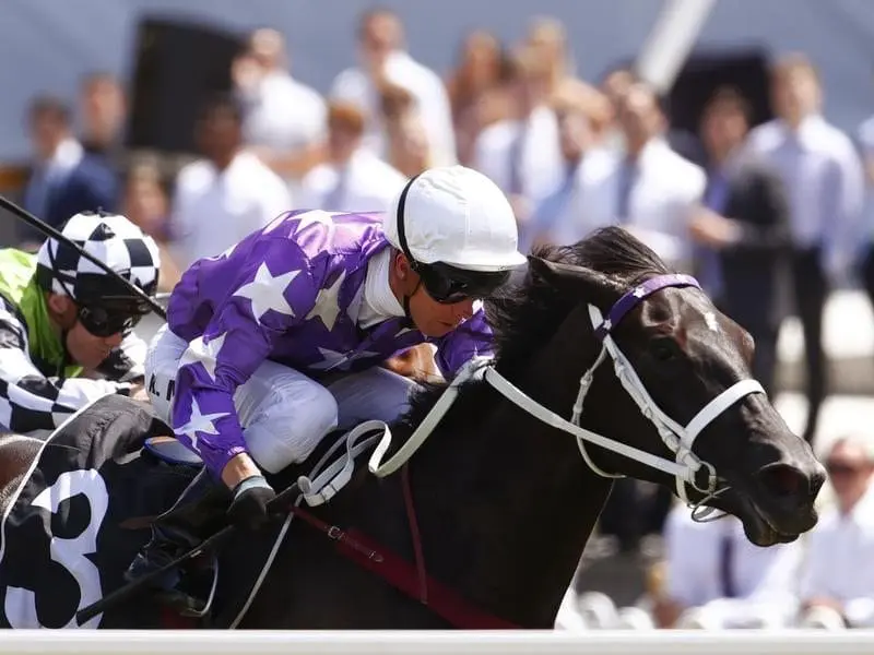 Jockey Kerrin McEvoy rides Noire to win race 4