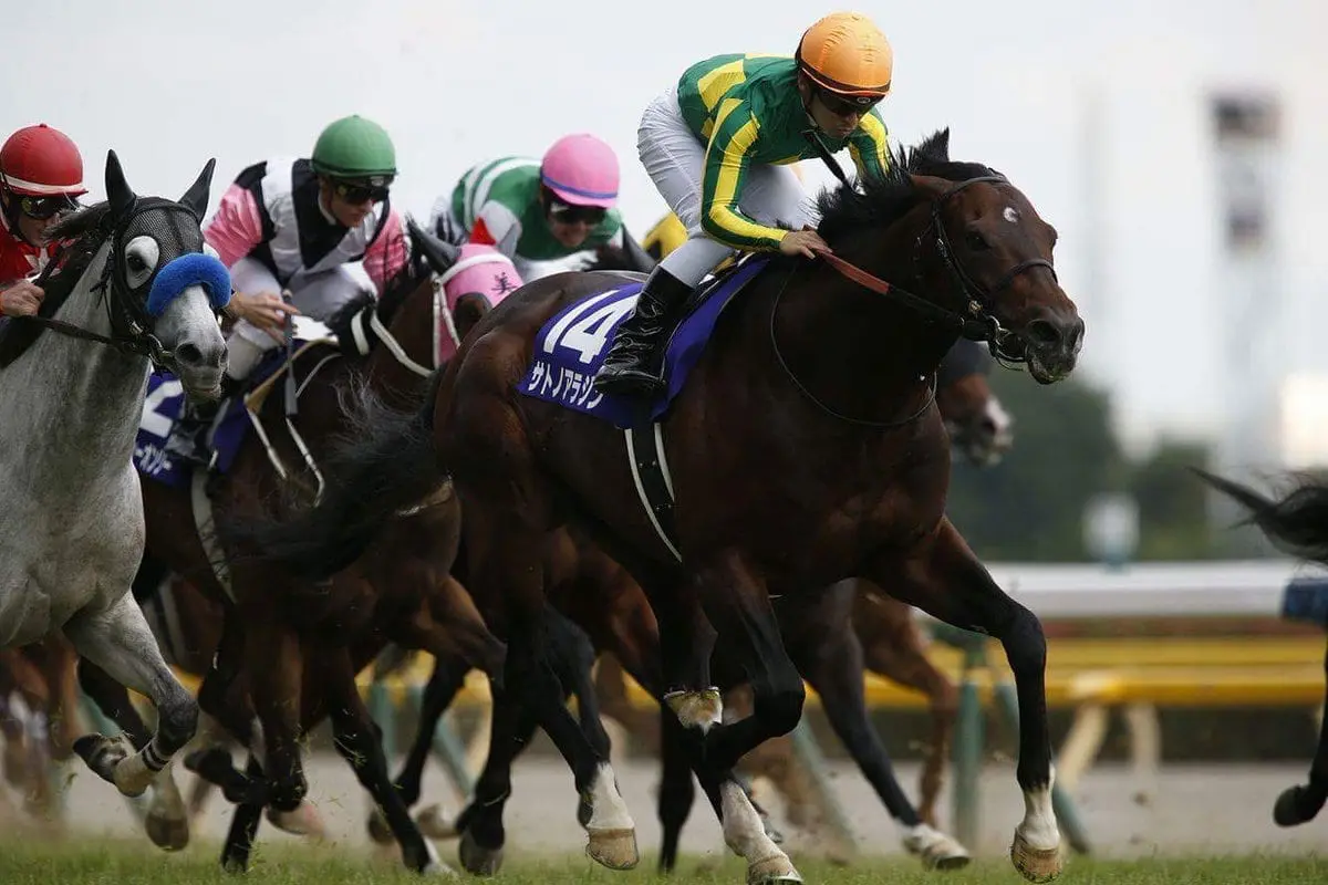 Satono Aladdin Winning the G1 Yasuda Kinen