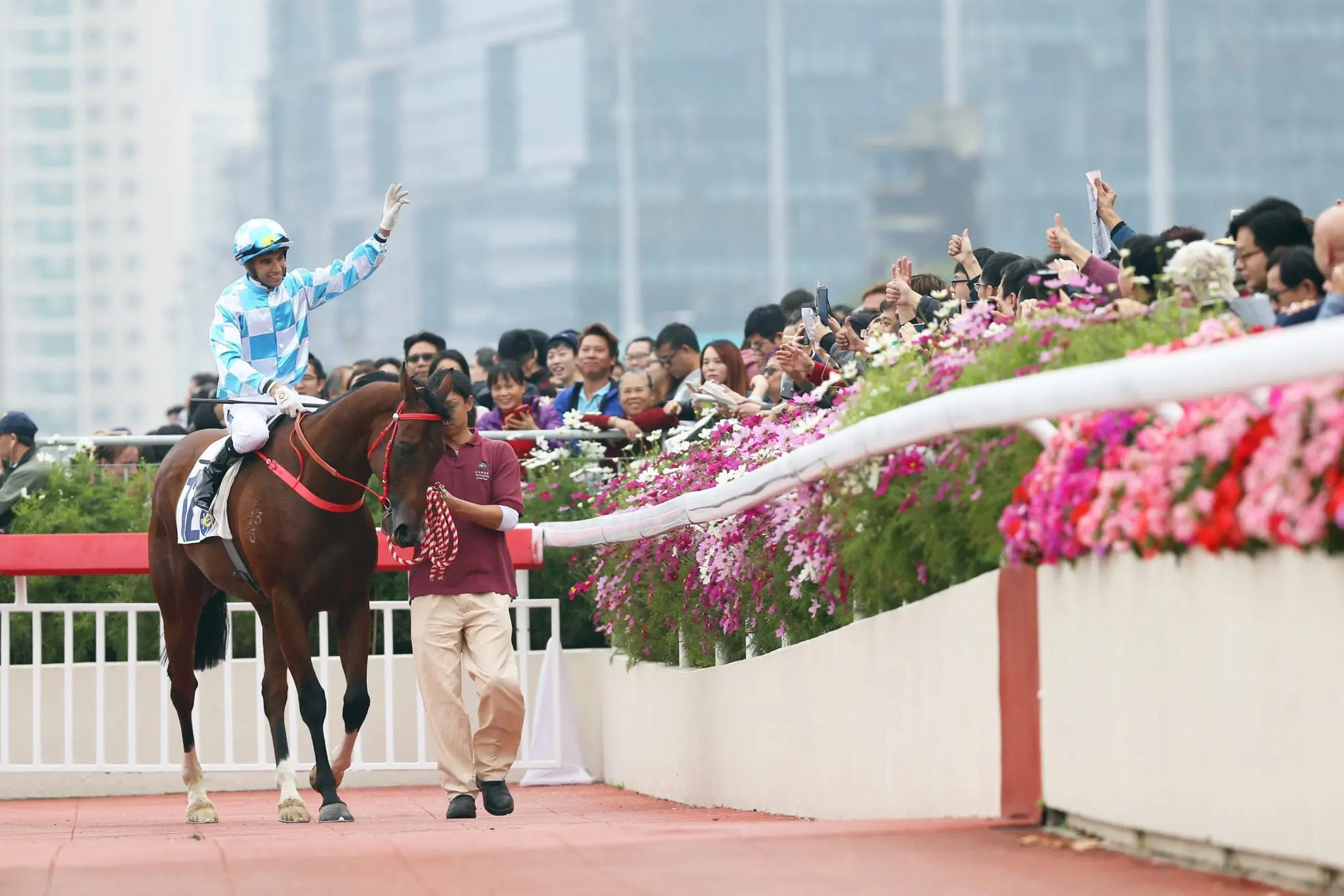 Joao Moreira & Conte after winning