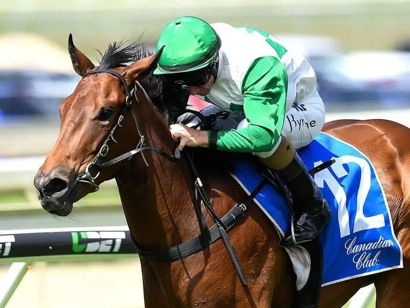 Jockey Jim Byrne rides Outback Barbie