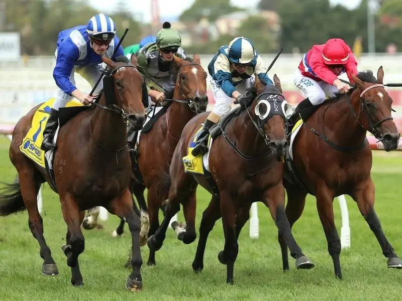 Nasaayim is on her way to the VRC Sires' Produce start.
