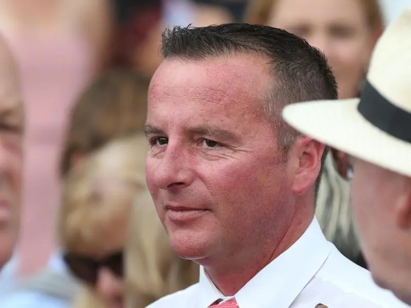 Mathew Ellerton and training partner Simon Zahra will saddle up four runners in the Oakleigh Plate. ellerton