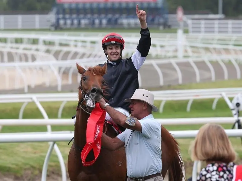 Jordan Childs will ride Blue Diamond Stakes winner Written By in a barrier trial at Randwick. Jordan Childs