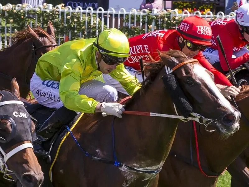 Tye Angland rides Dothraki to win race 5.