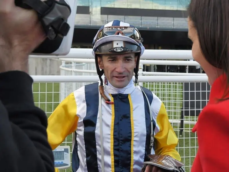 Corey Brown has given Everest-bound sprinter In Her Time a glowing report after a barrier trial. Corey Brown.