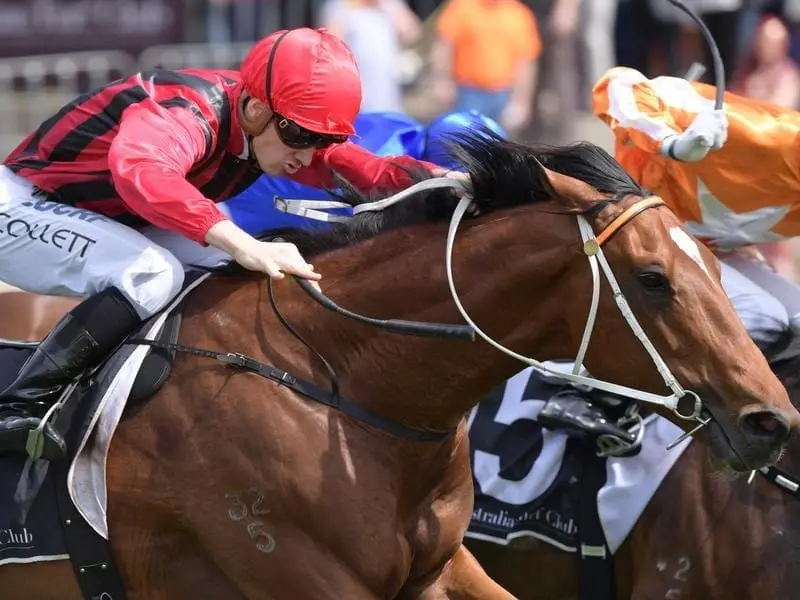 Gem Song has continued Kris Lees' impressive run with three-year-olds in a last-stride Rosehill win. Gem Song.