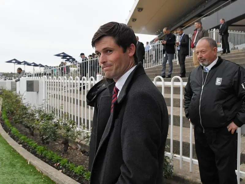 Trainer James Cummings will start Mercury in the Maribyrnong Trial Stakes at Flemington. James Cummings.