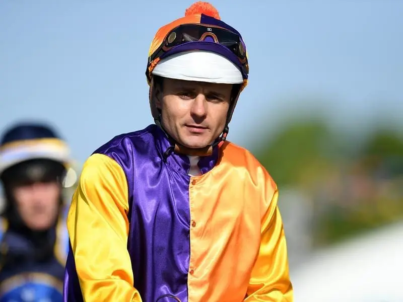 Brad Stewart will represent NSW in a State of Origin series for jockeys at Doomben. Brad Stewart.