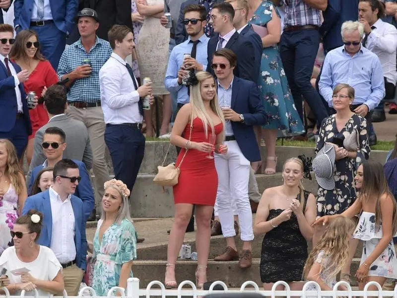 The crowd at the Girls Day Out meet at Rosehill Gardens in Sydney. Girld Day Out at Rosehill Gardens