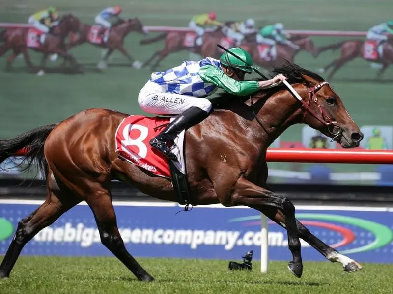 Ben Allen rides Fifty Stars to win race 6 at Sandown