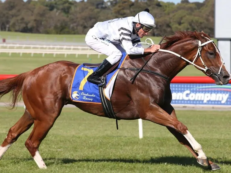 Promising sprinter River House has produced an explosive turn of speed to win at Sandown. River House.