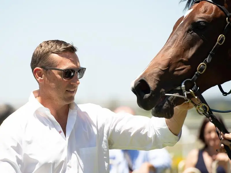 Brisbane trainer Tony Gollan has big plans for two-year-olds Vincere Volare (above) and Garibaldi. vincere volare
