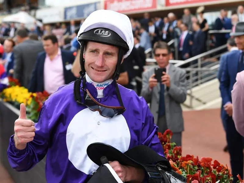 Jockey Brad Rawiller is close to a return from injury and has begun riding track work. brad rawiller