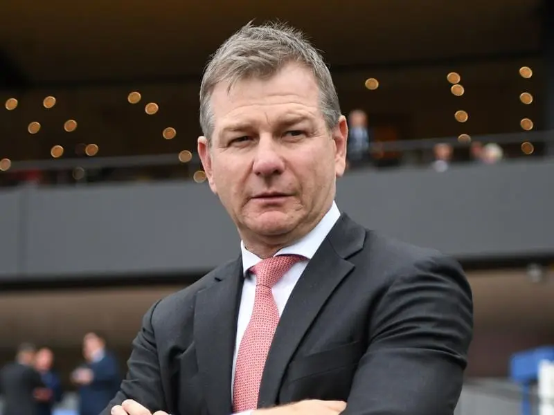 Trainer trainer Kris Lees will have three runners in the Group One Coolmore Classic at Rosehill. kris lees