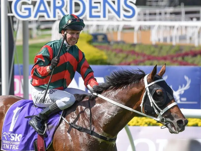 Jockey Kerrin McEvoy returns after riding The Autumn Sun to victory