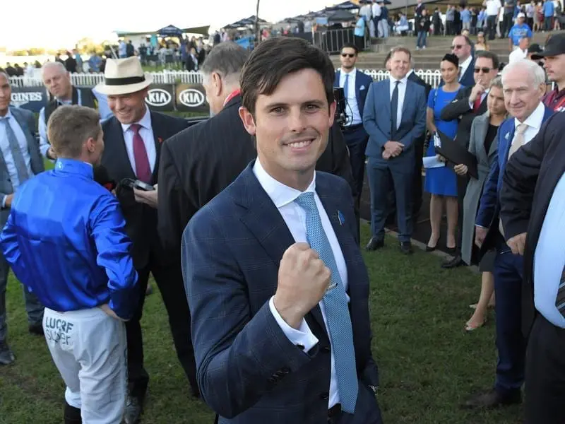 James Cummings has celebrated more autumn Group One success with Avilius in the Tancred Stakes. James Cummings.