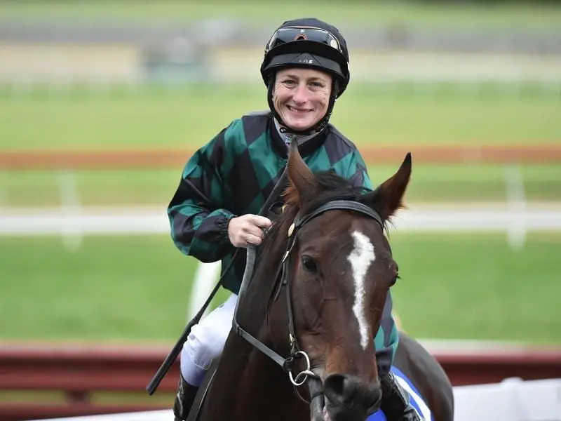 Linda Meech will be sidelined for around a month after breaking a collarbone in a race fall. meech