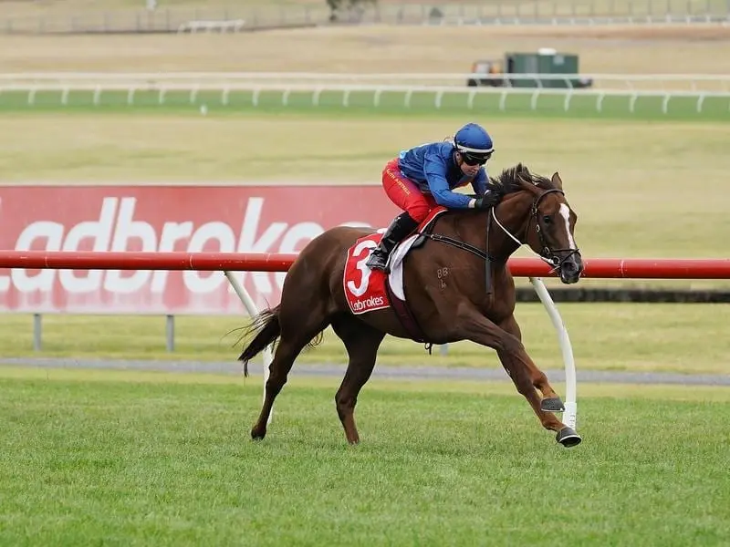 Kayla Crowther winning at Sandown.