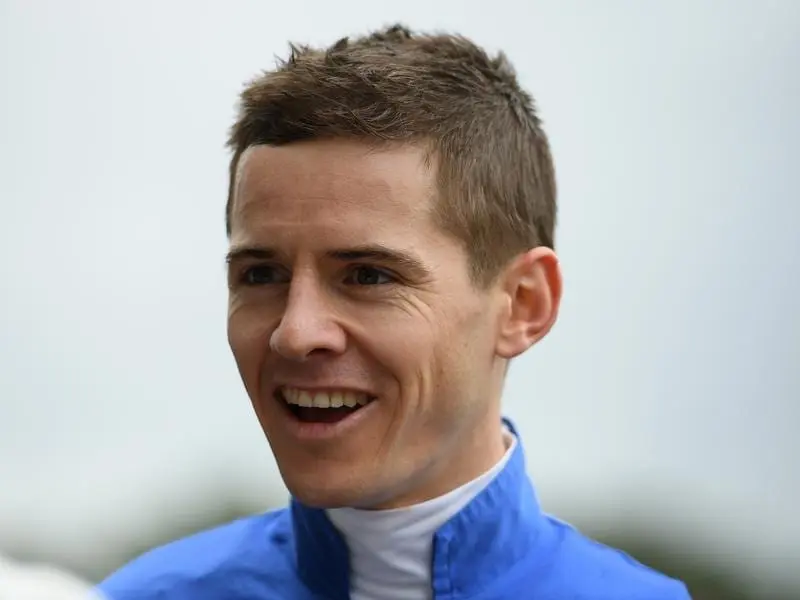 Jockey Jason Collett has an impressive book of rides at Randwick, headed by Cradle Mountain. Jason Collett.
