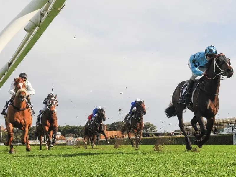 Jockey Cristian Reith rides Sesar to victory