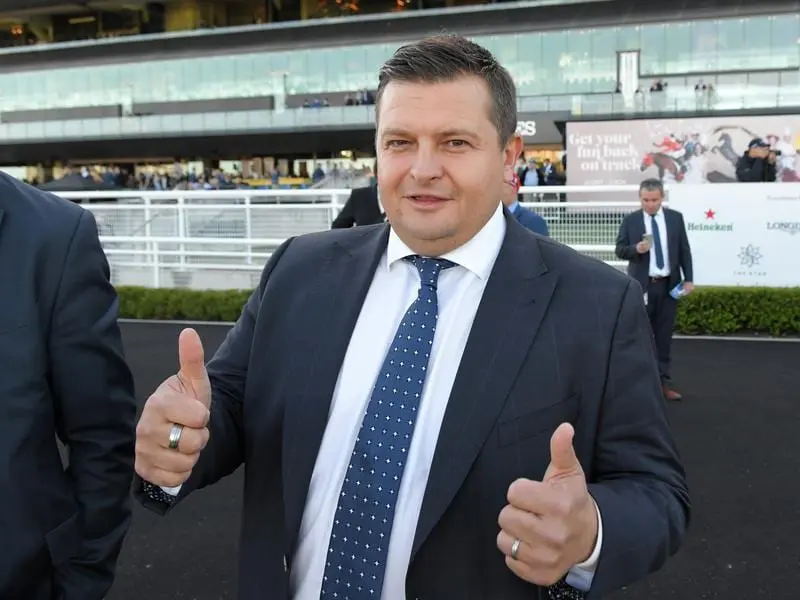Paul Snowden co-trains Redzel.