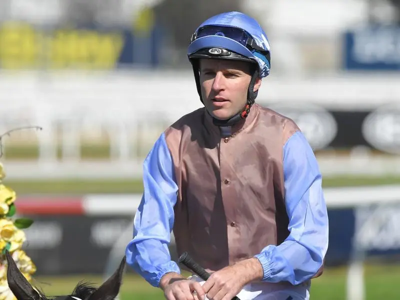 Tommy Berry after winning on Gayatri.