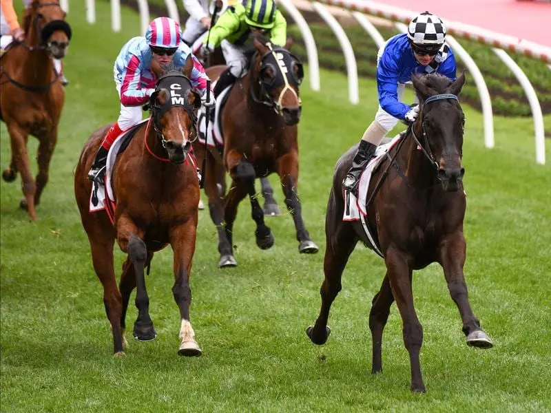 Kentucky Breeze (right) has continued a rise through the classes with his win at The Valley. Kentucky Breeze (right) beats Al Galayel at The Valley.