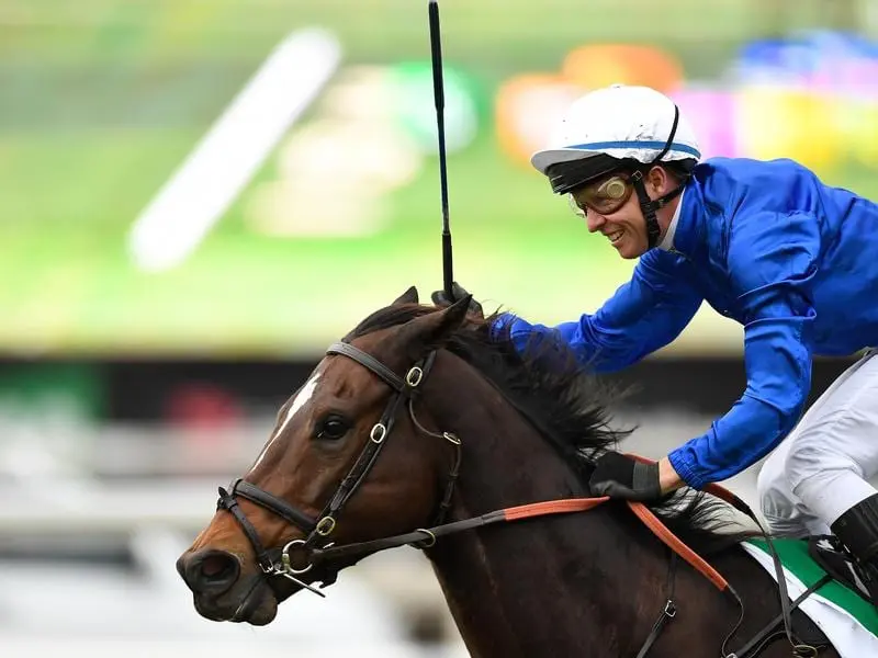 Trekking wins the Stradbroke Handicap.