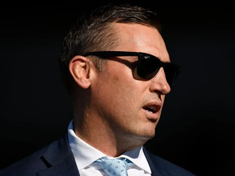 Brisbane trainer Tony Gollan will keep Zoustyle in Melbourne but Outback Barbie will stay home. tony gollan
