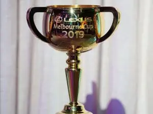 Replica Melbourne Cup stolen from cafe