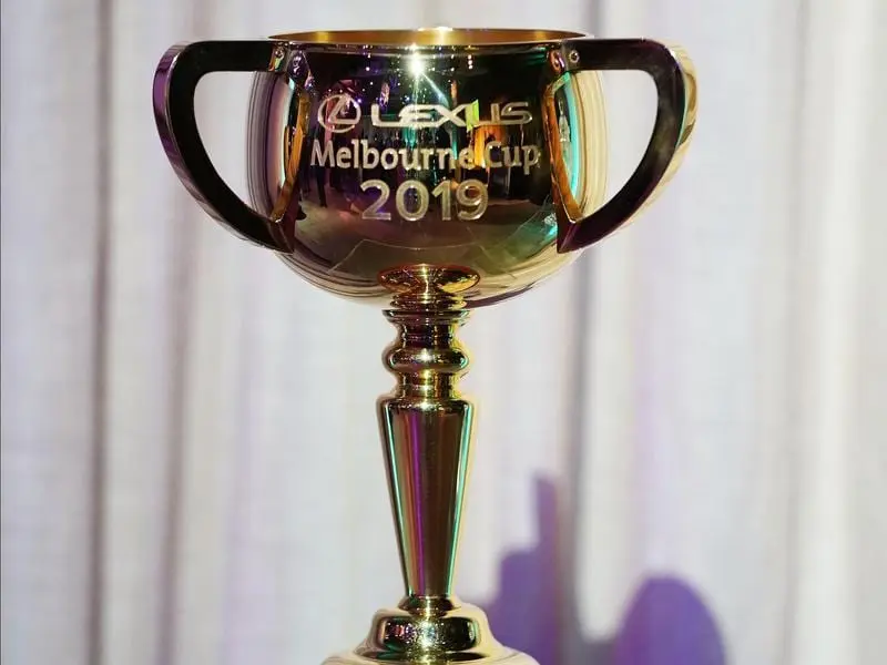 Thieves have stolen a replica Melbourne Cup from a Victorian cafe. The 2019 Lexus Melbourne Cup trophy