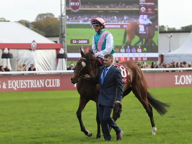 Enable has been given a rousing reception after her second to Waldgeist in her bid for a third Arc. enable