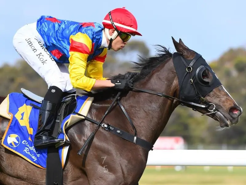 Ben Hayes hopes Pierrless can eventually go on to stakes races after her third win in a row. Jockey Simon Kok rides Pierrless to victory