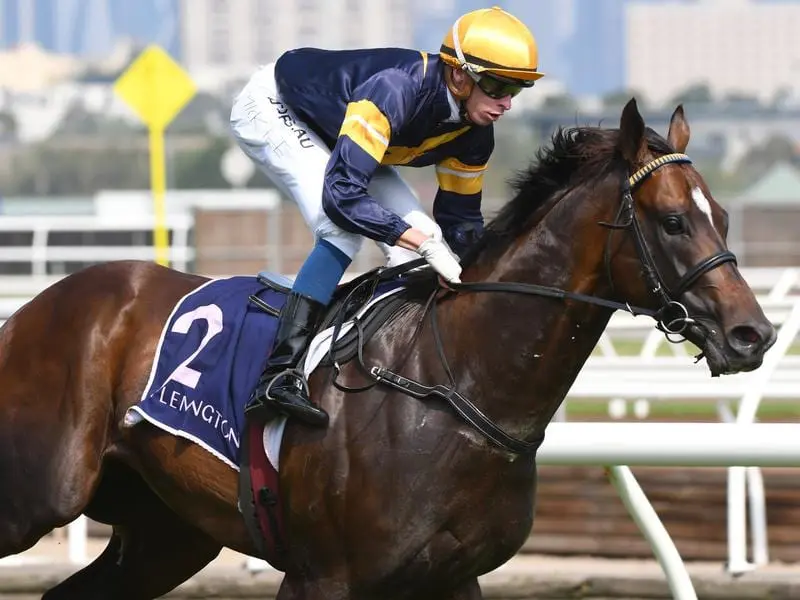 Michael Dee rides Alabama Express to victory in race 3 at Flemington