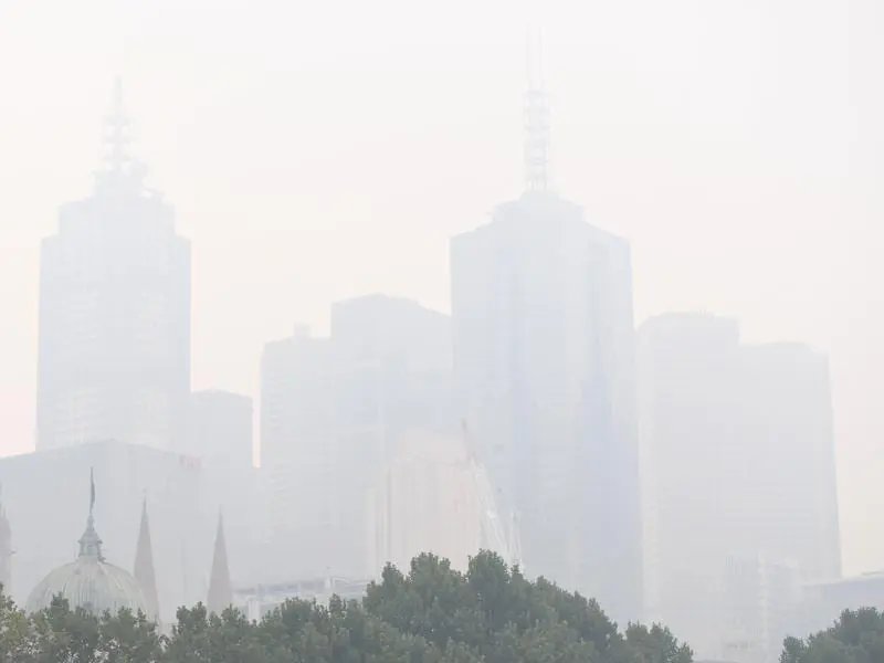 Bushfire smoke haze has forced officials to call off racing in Vic at Caulfield and Yarra Valley. smoke haze melbourne